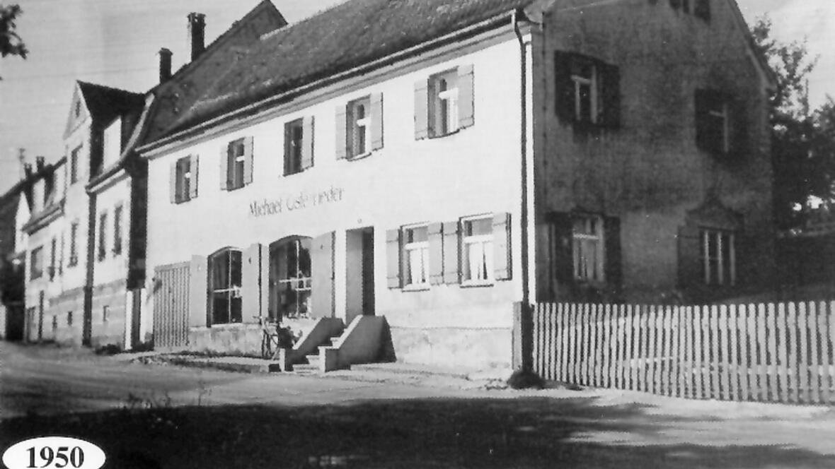 Elternhaus von Michael Osterrieder und erster Betriebssitz in der Oettinger Straße 6 in Wemding.